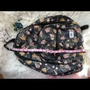 Vans | Bags | Nwt Vans Ranged Backpack Black With Floral  display picture 3